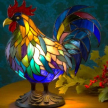 Enchanted LED Rooster Night Light