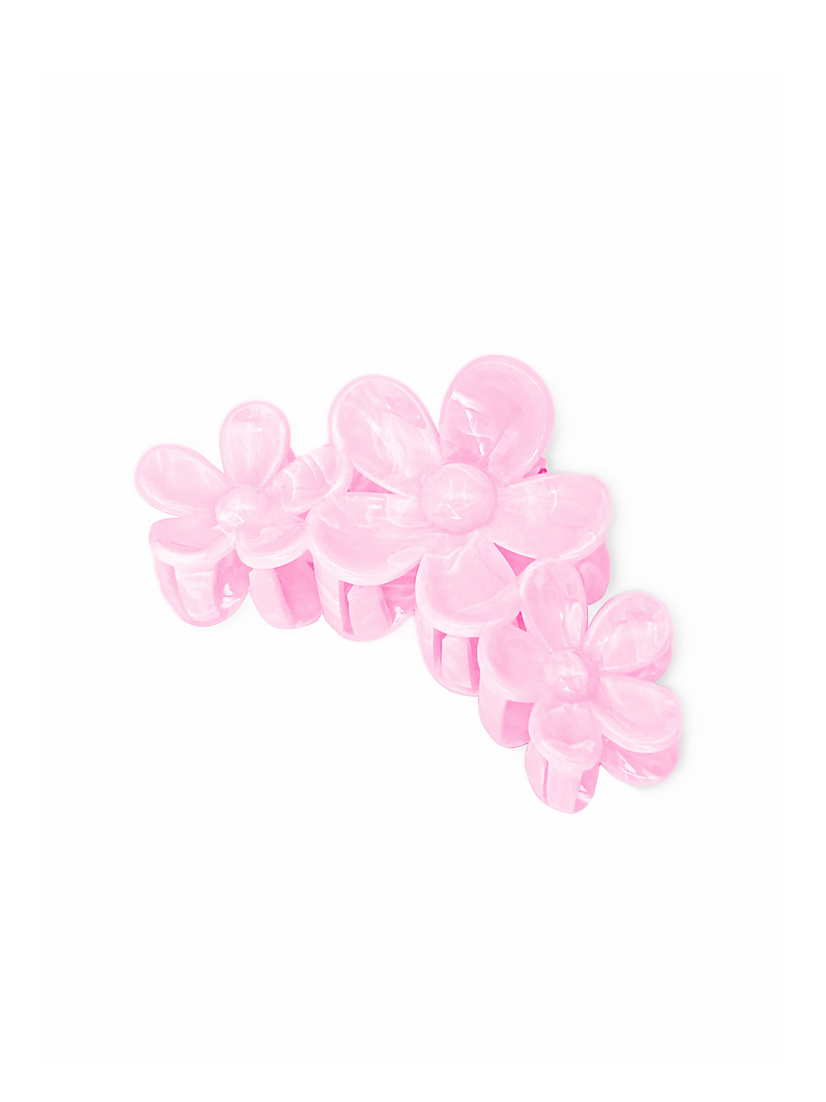 Wildflower Hair Claw Clip – Polycarbonate Claw Clip Pink Yellow White | Rottique