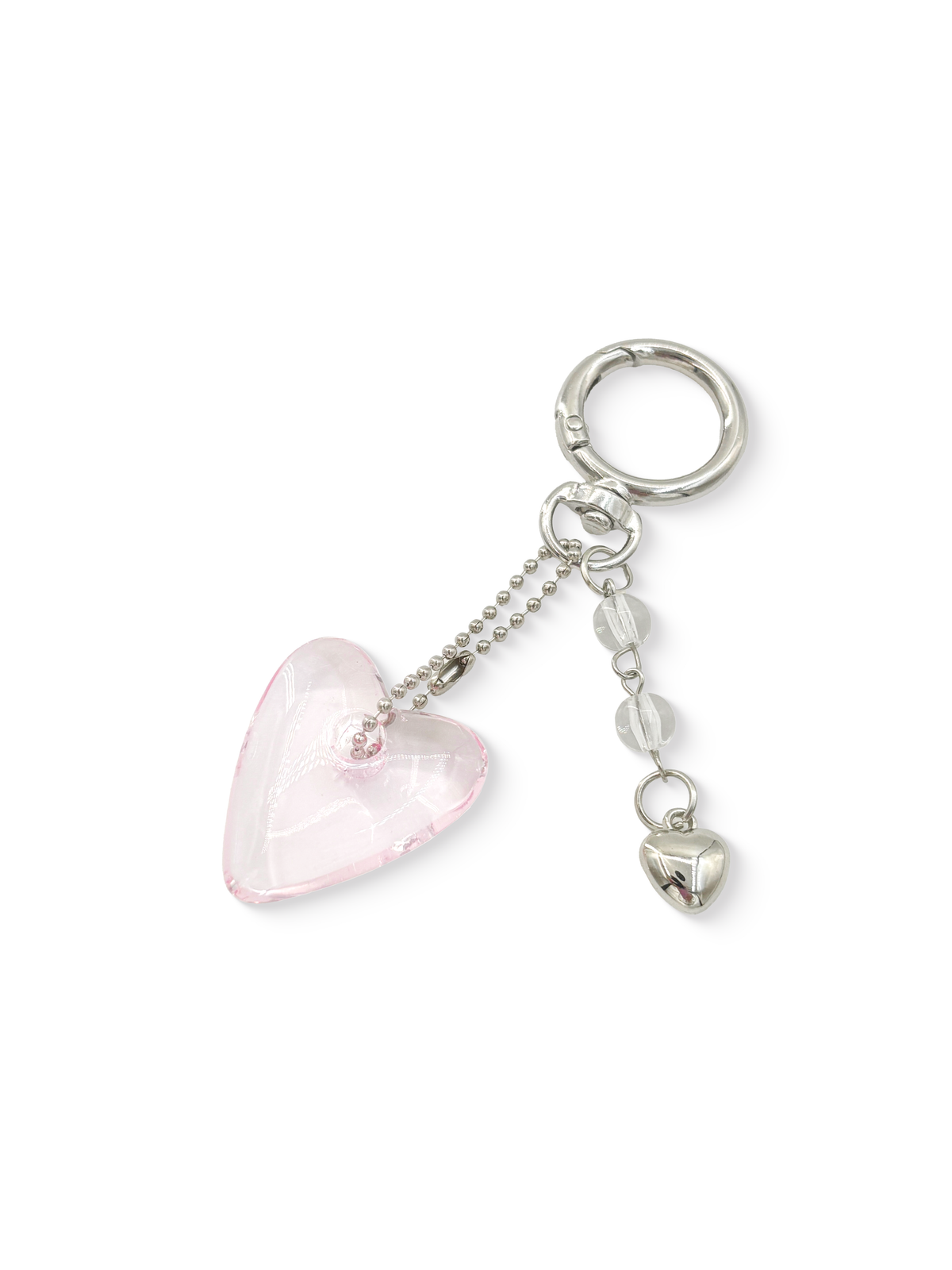 Love Club Key Charm – Plastic Stainless Steel Bag Charm Pink | Rottique