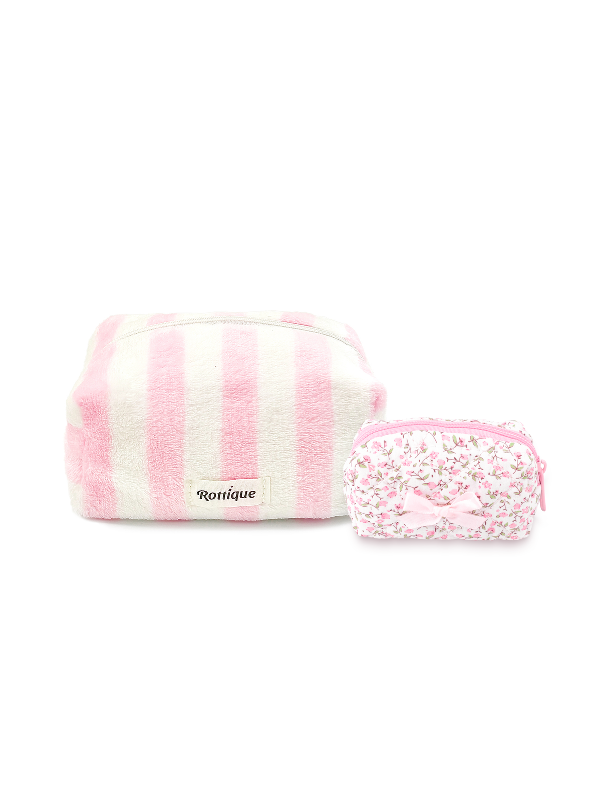 Cotton Candy Beauty Set – Flannel & Cotton Makeup Bag Set Mix & Match | Rottique