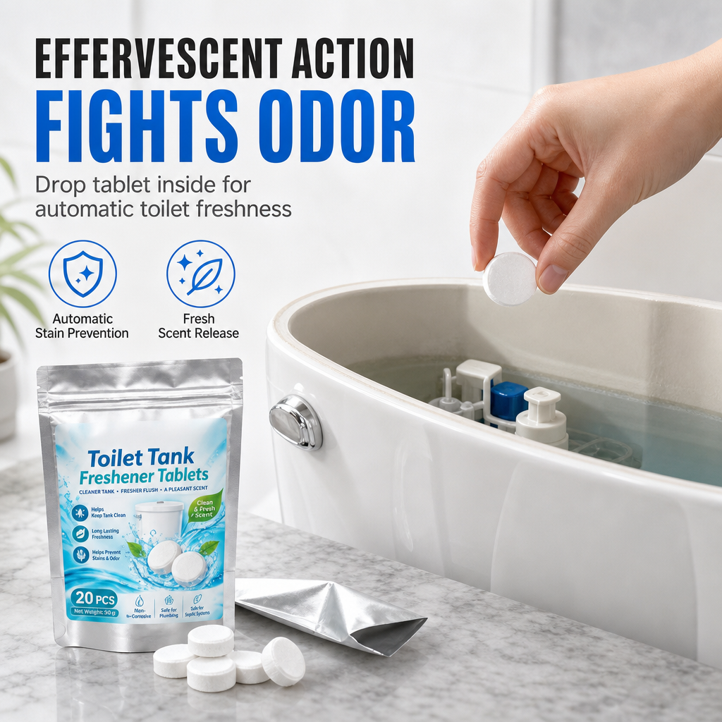 🥳HOT SALE🥳 50K+ Sold! 50% OFF 10 Pack Toilet Tank Freshener Tablets, Slow Release & Odor Fighting